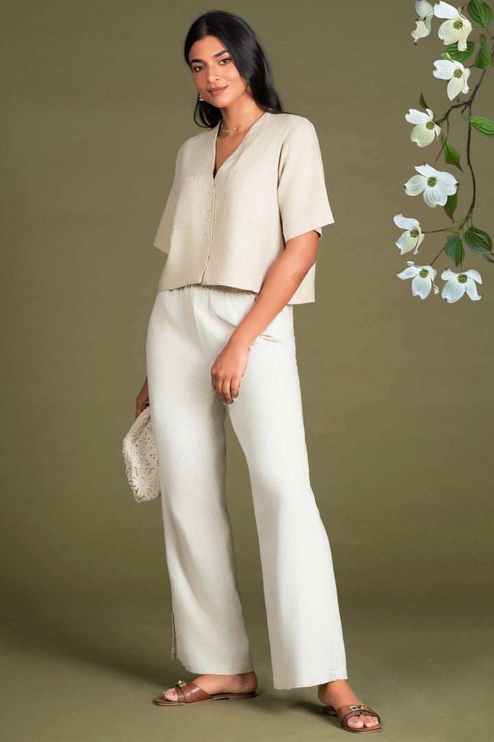 Short Sleeve Cropped Shirt