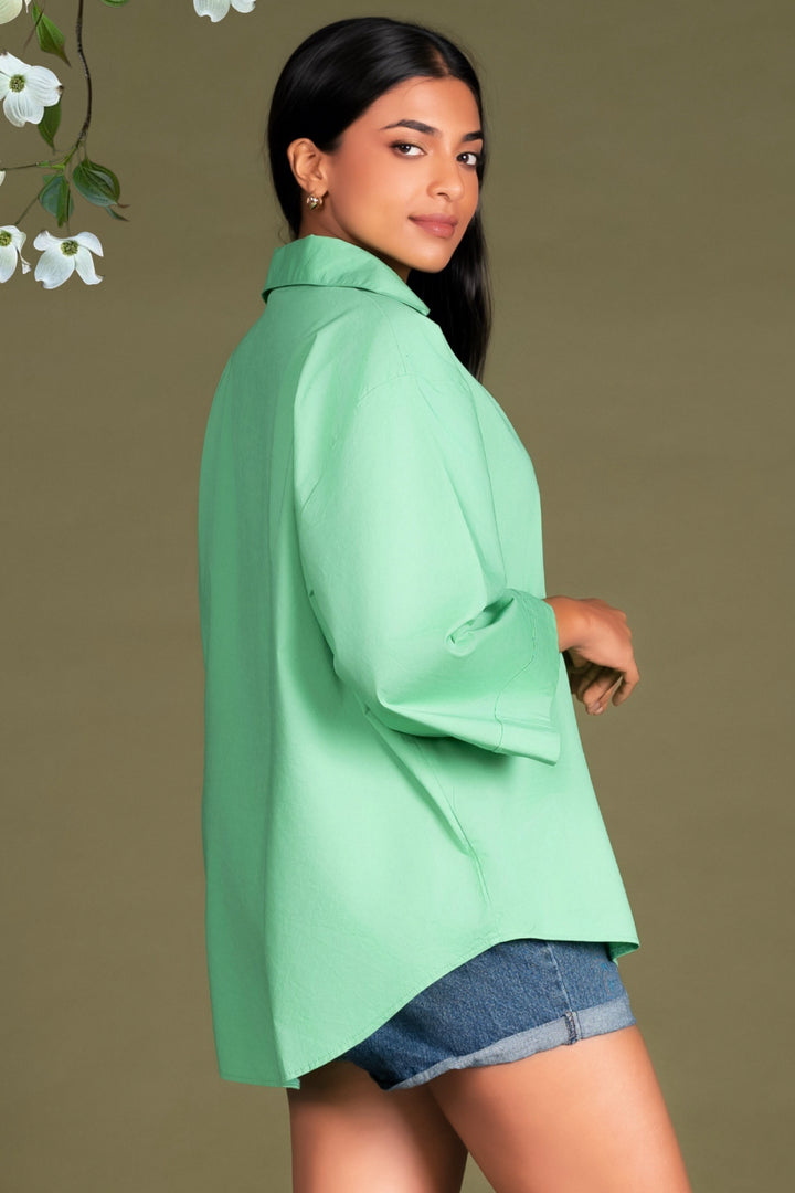 Green Oversized Shirt