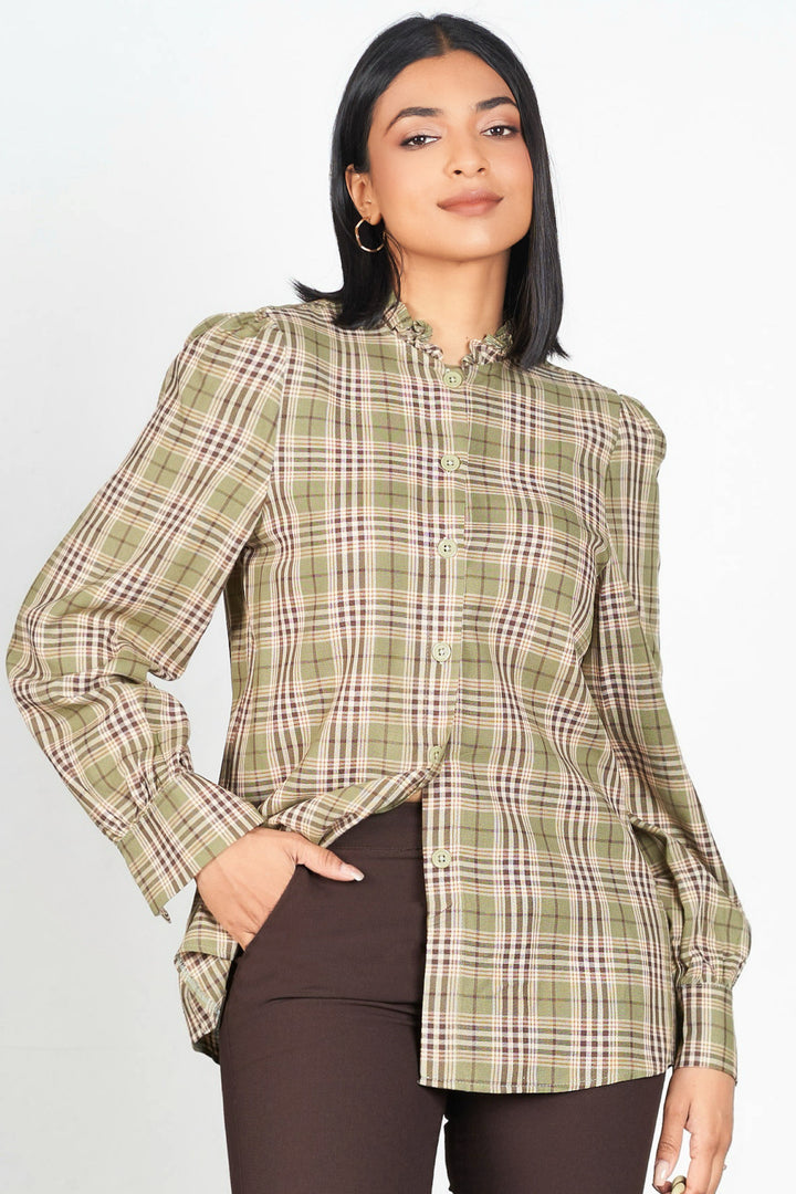 Green Plaid Shirt