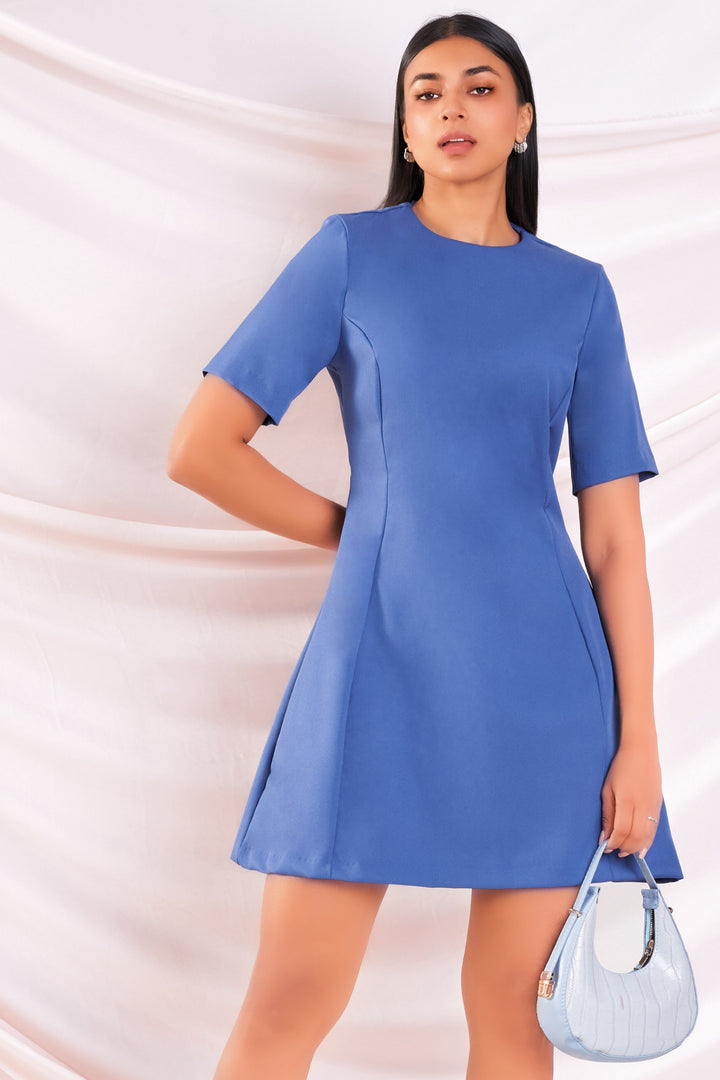 Blue Aline Dress
