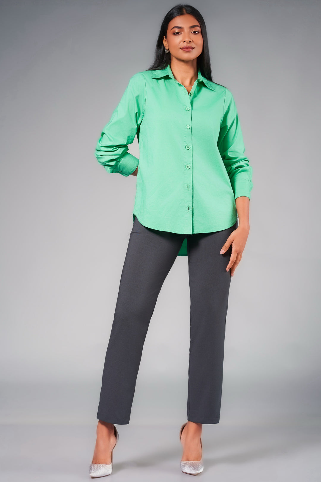 Long Sleeve Green Shirt