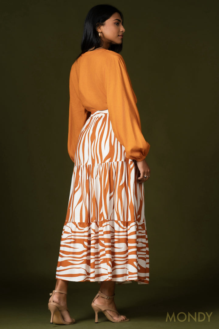 Tiered Maxi Skirt