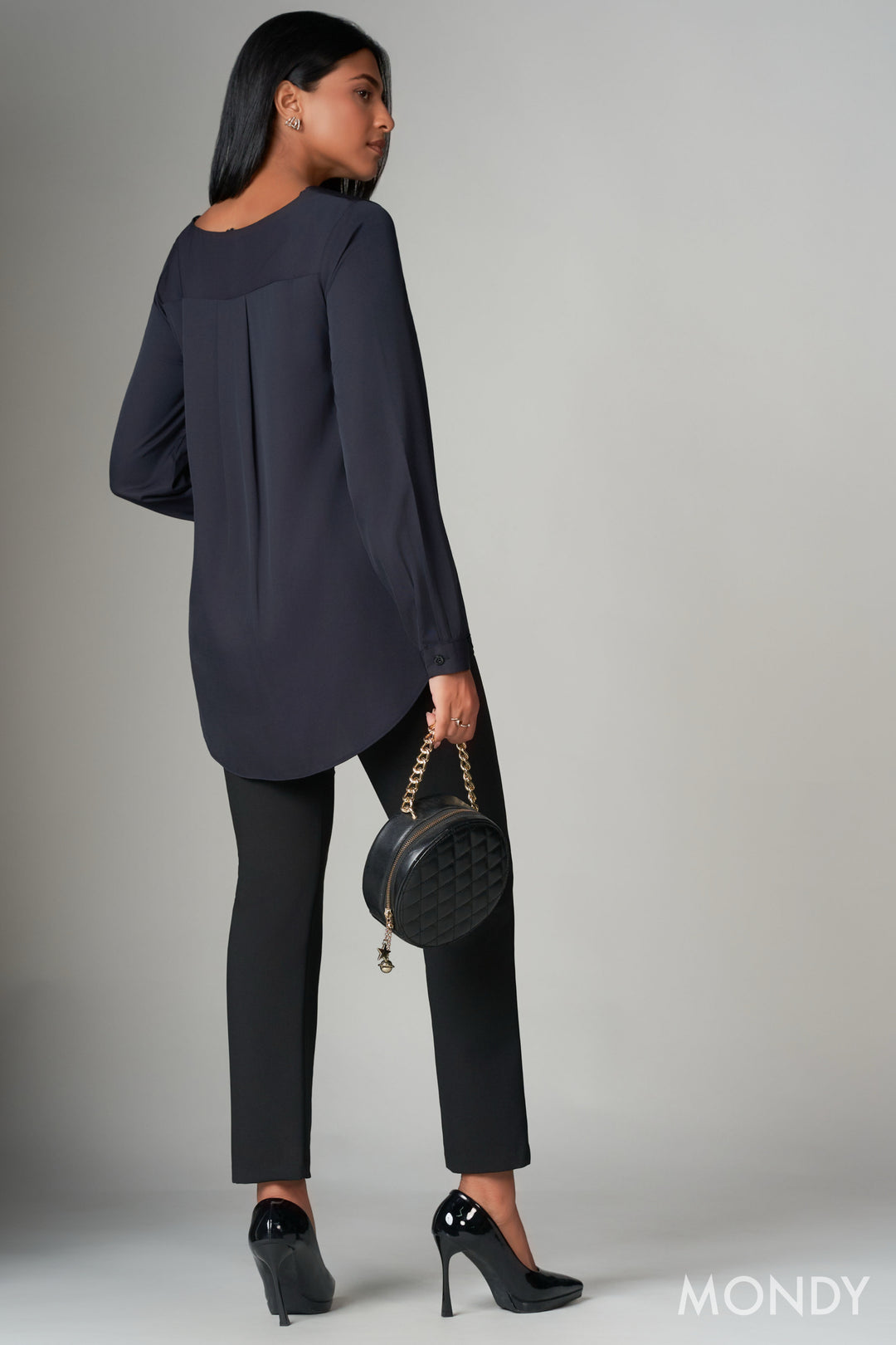 Navy Relaxed Fit Top