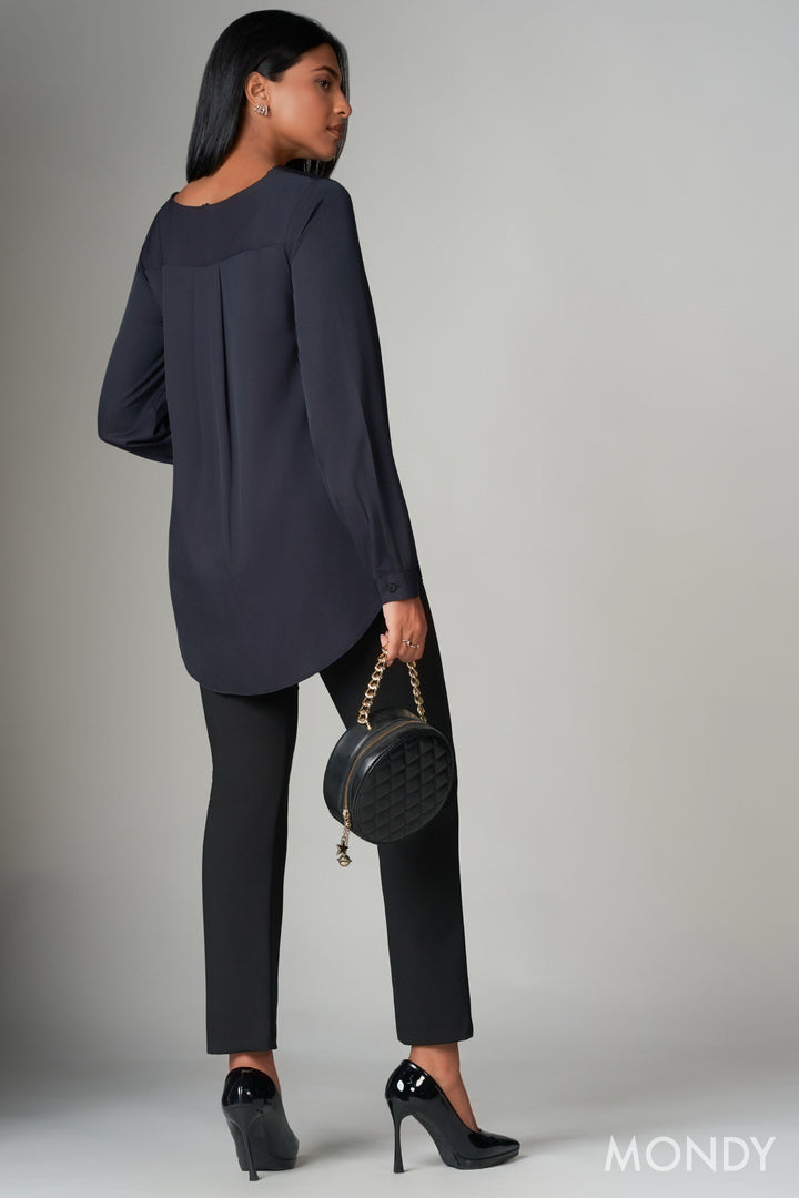 Navy Relaxed Fit Top