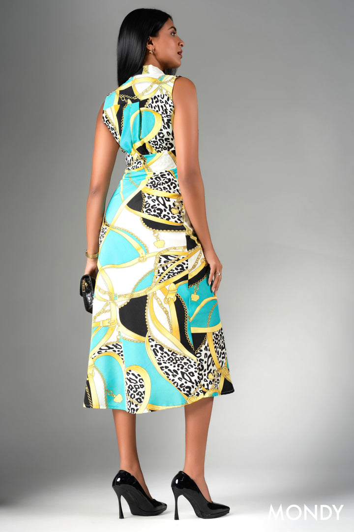 Necktie Detail Dress