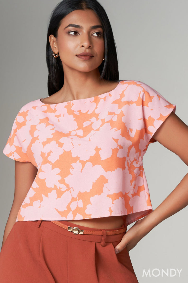 Printed Crop Top