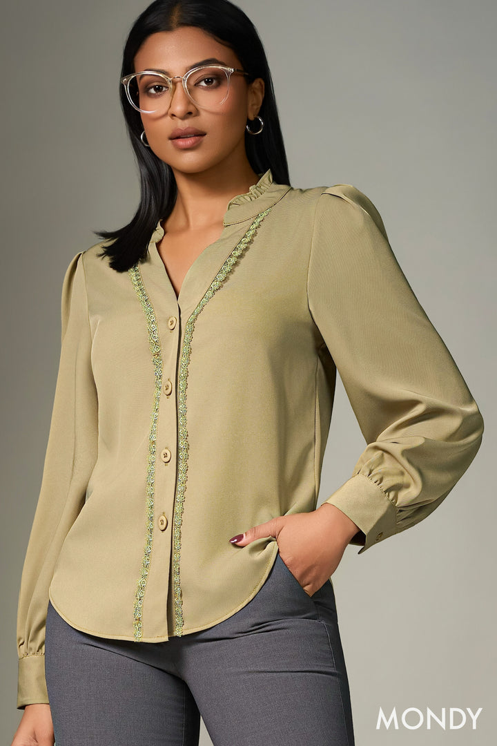 Frill Neck Top