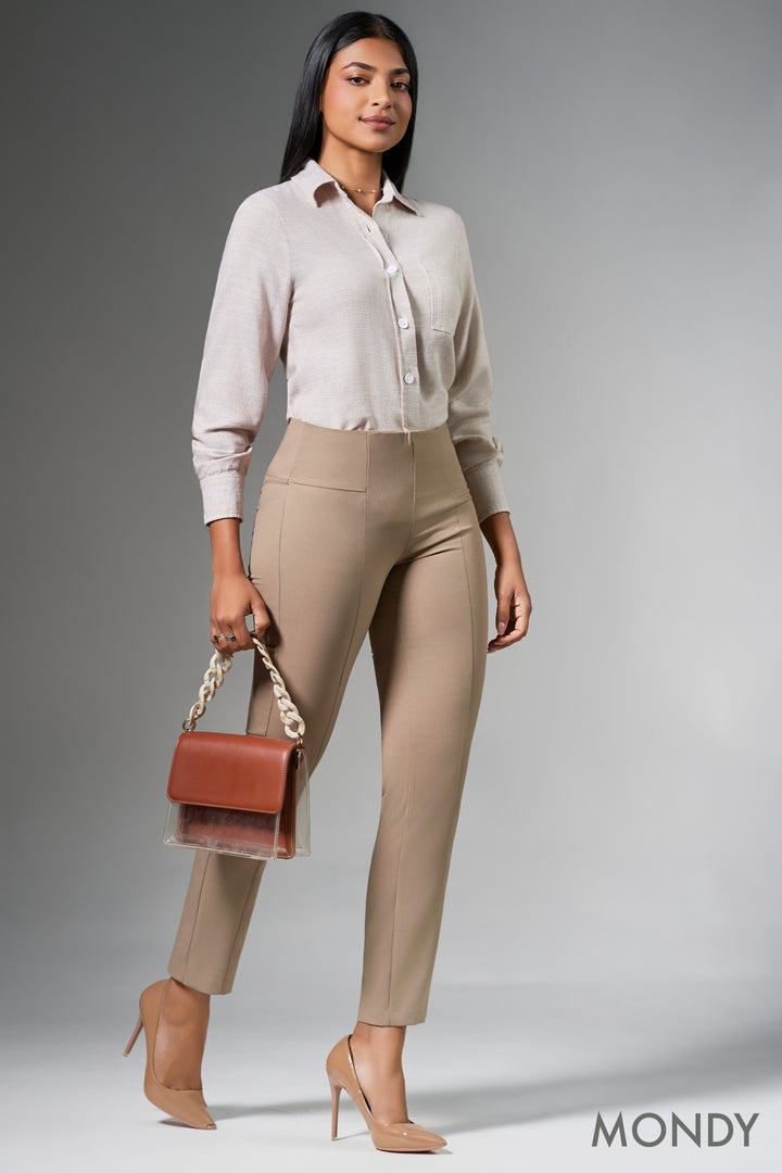 Regular Waist Slim Fit Pant
