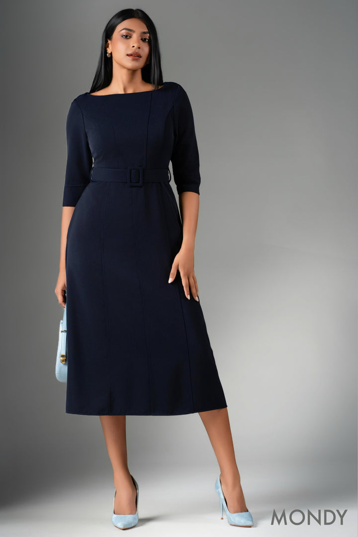 Belted Midi Dress