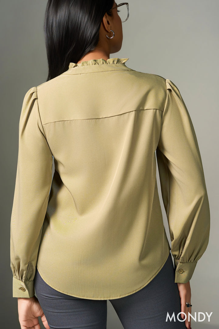 Frill Neck Top