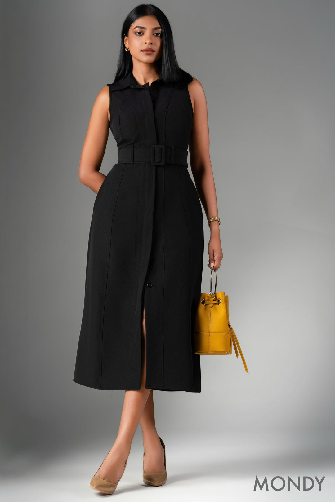 Belted Shirt Dress