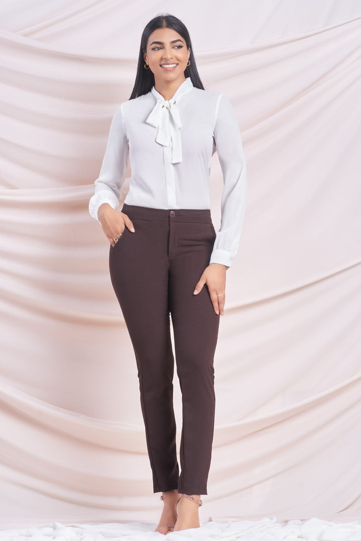 White Necktie Shirt