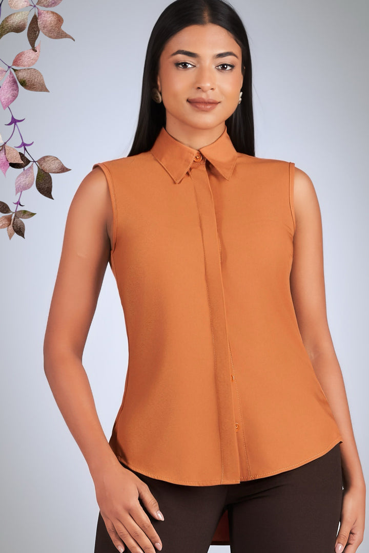 Sleeveless Shirt Top