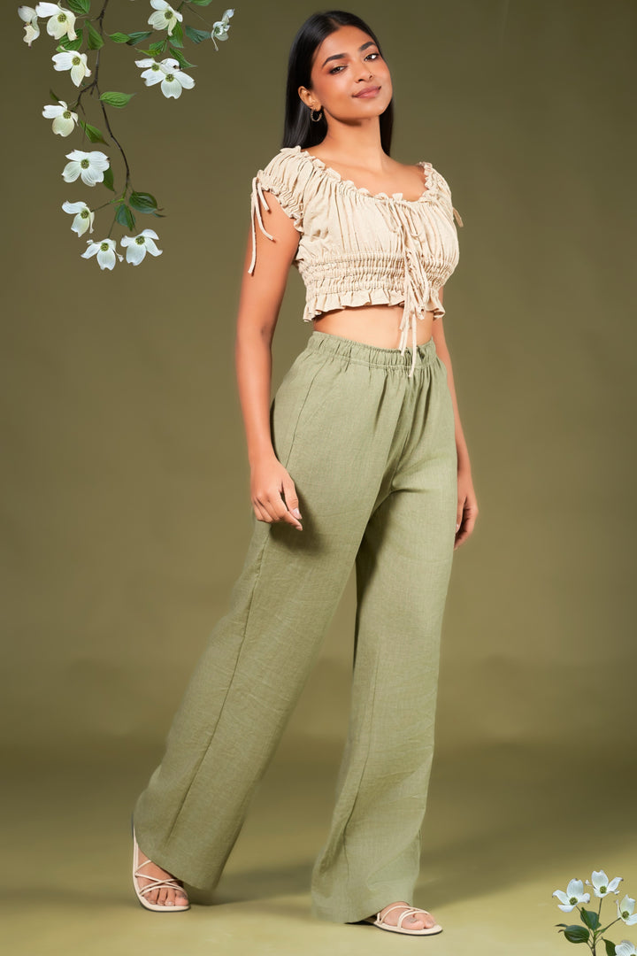 Relaxed Fit Drawstring Pant
