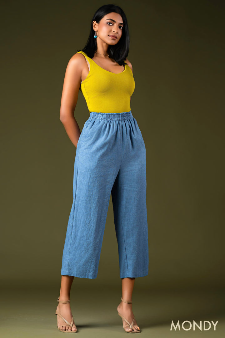 Cropped Elasticated Pant
