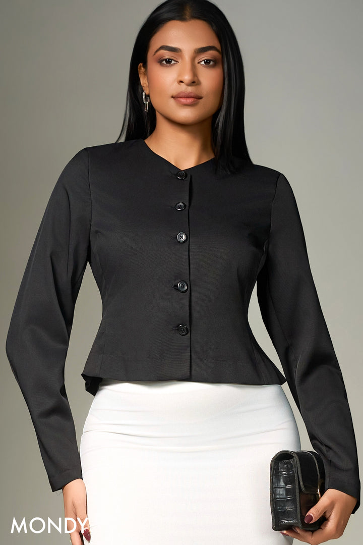 Button Up Long Sleeve Top