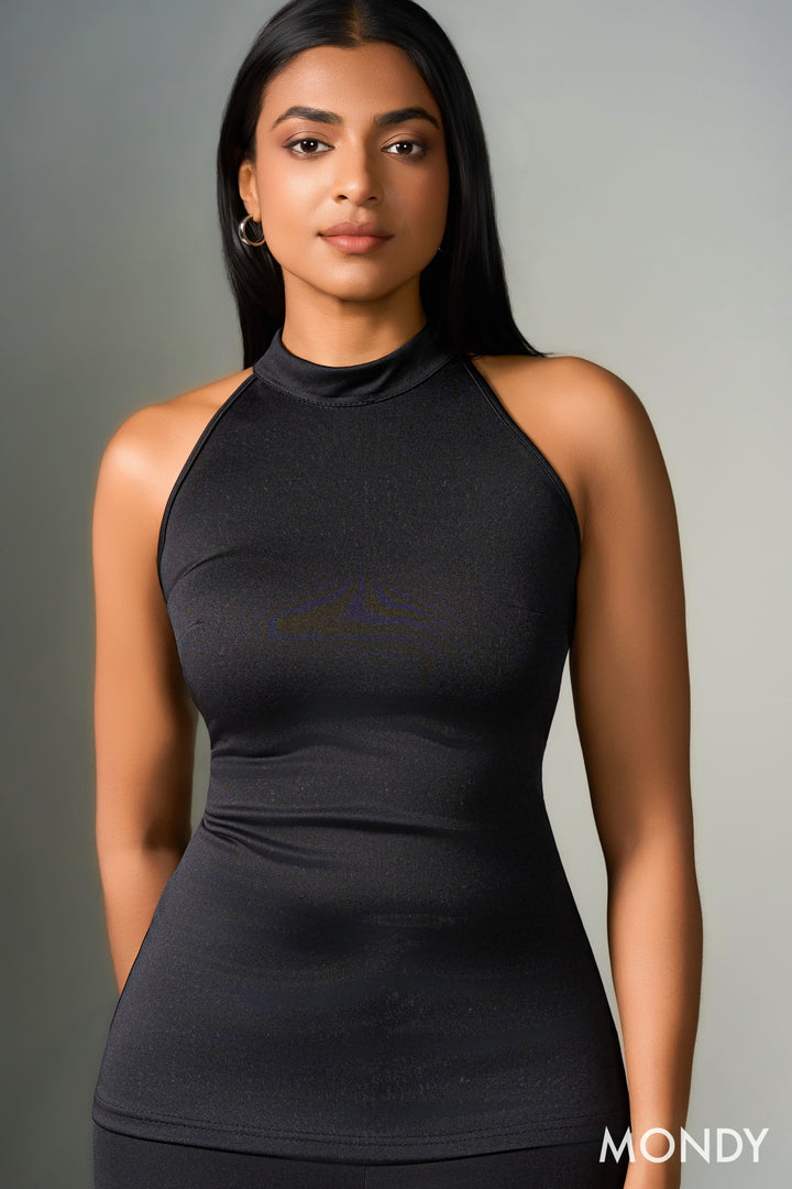 Black Sleeveless Top