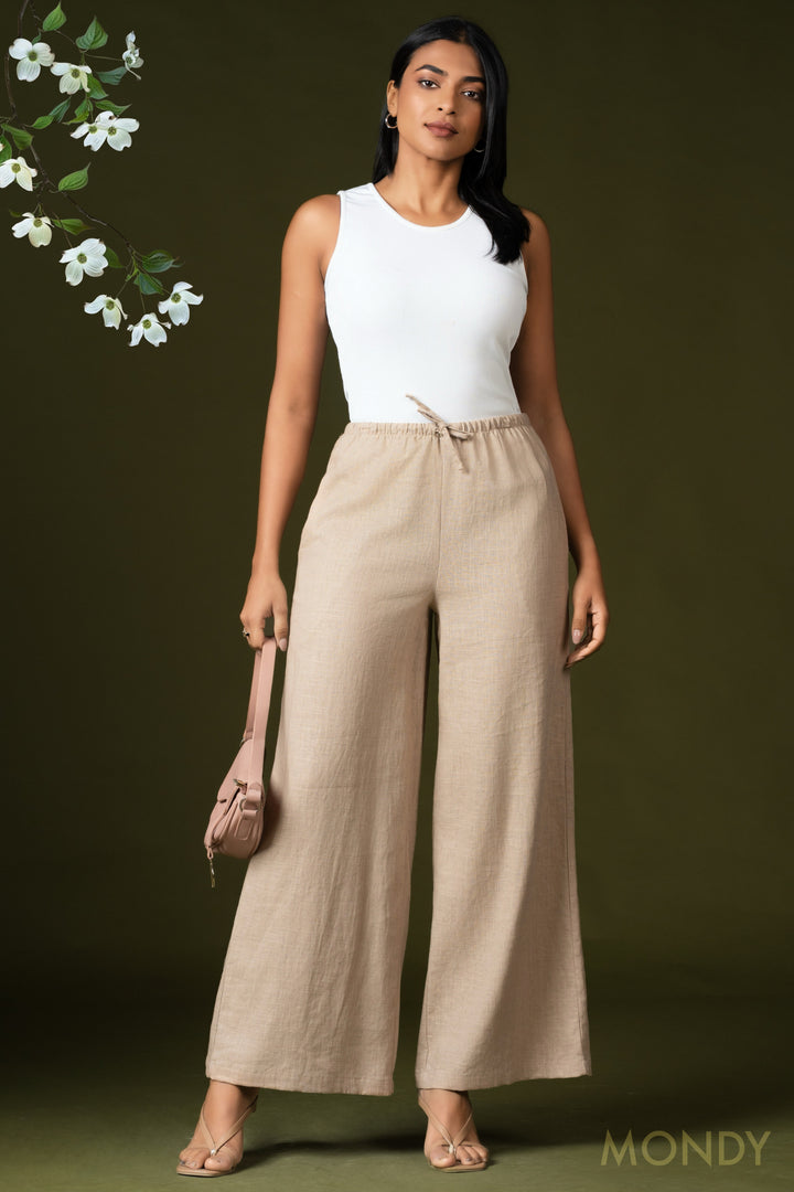 Wide Leg Drawstring Pant