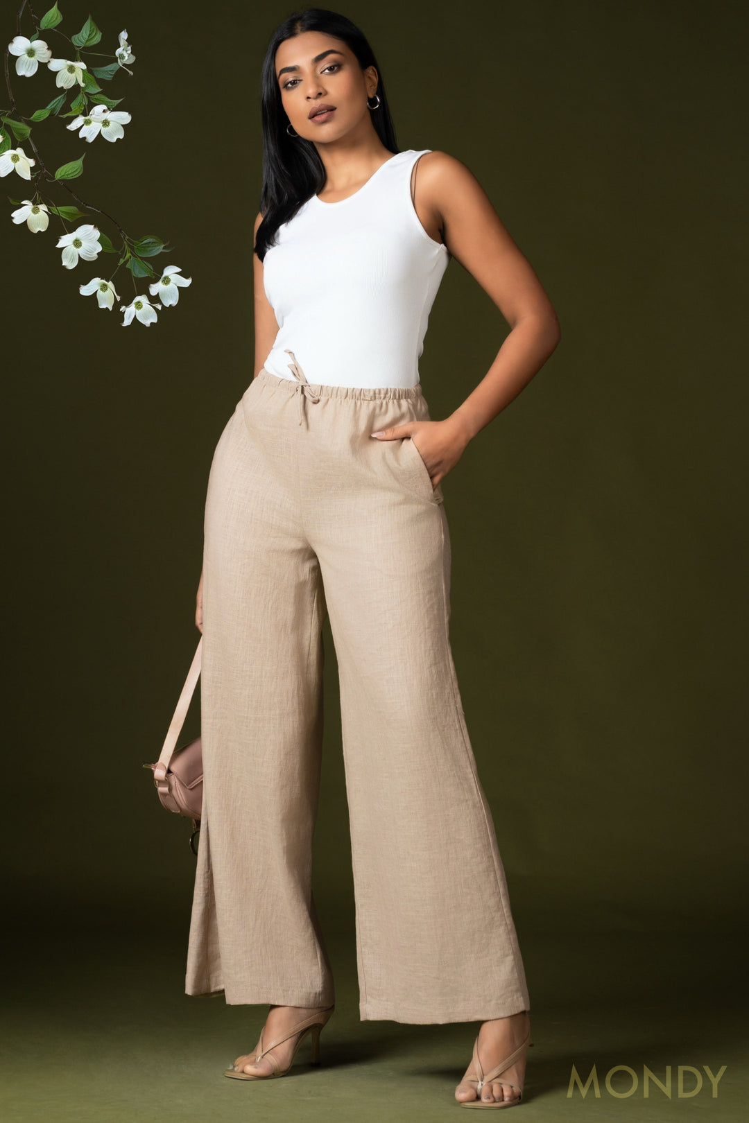 Wide Leg Drawstring Pant