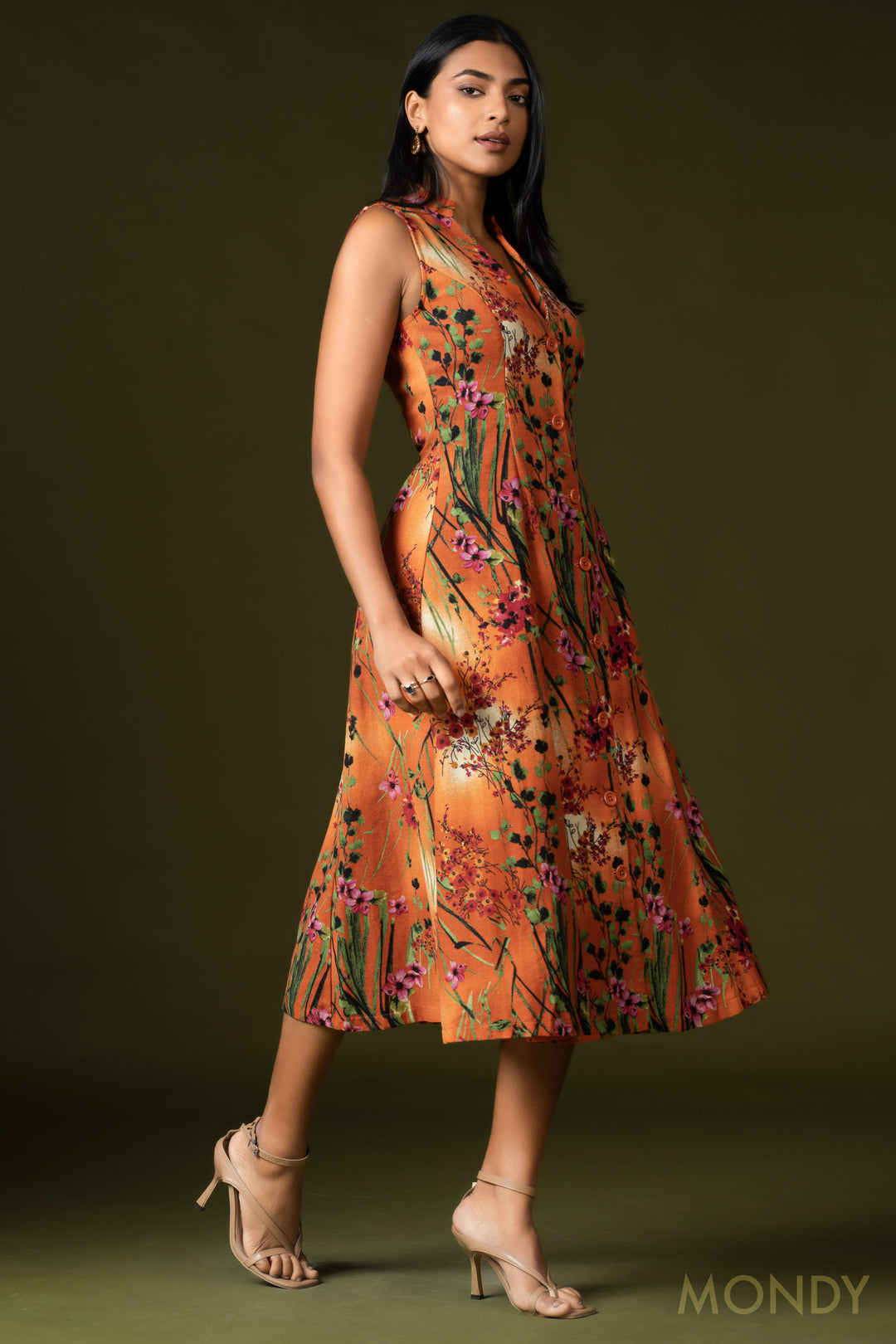 Button Up Midi Dress