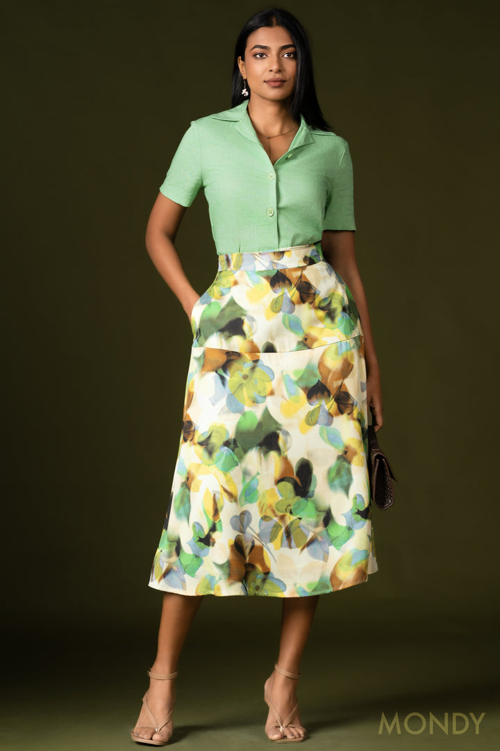 Printed Aline Skirt