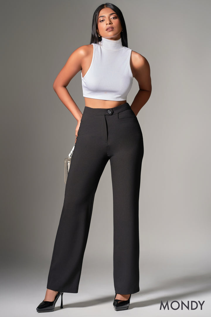 High Waist Wide Leg Pant