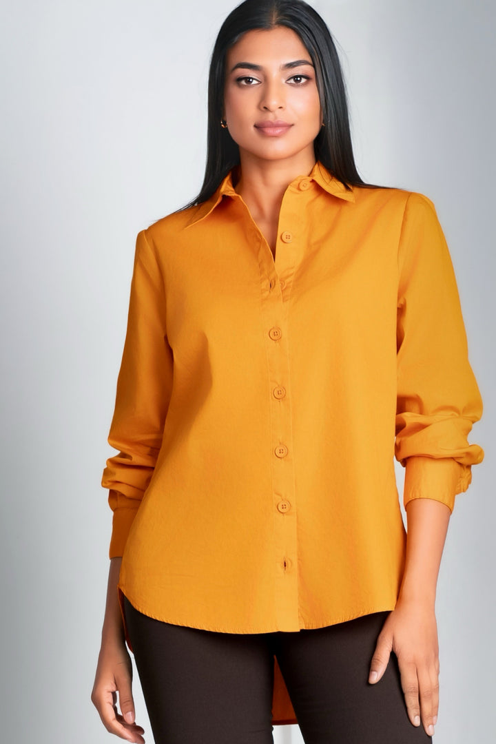 Orange Oversized Shirt