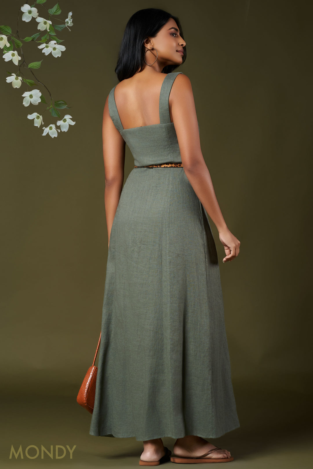 V Neck Maxi Dress