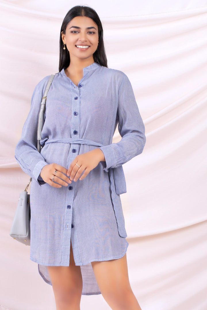 Stripe Shirt Dress