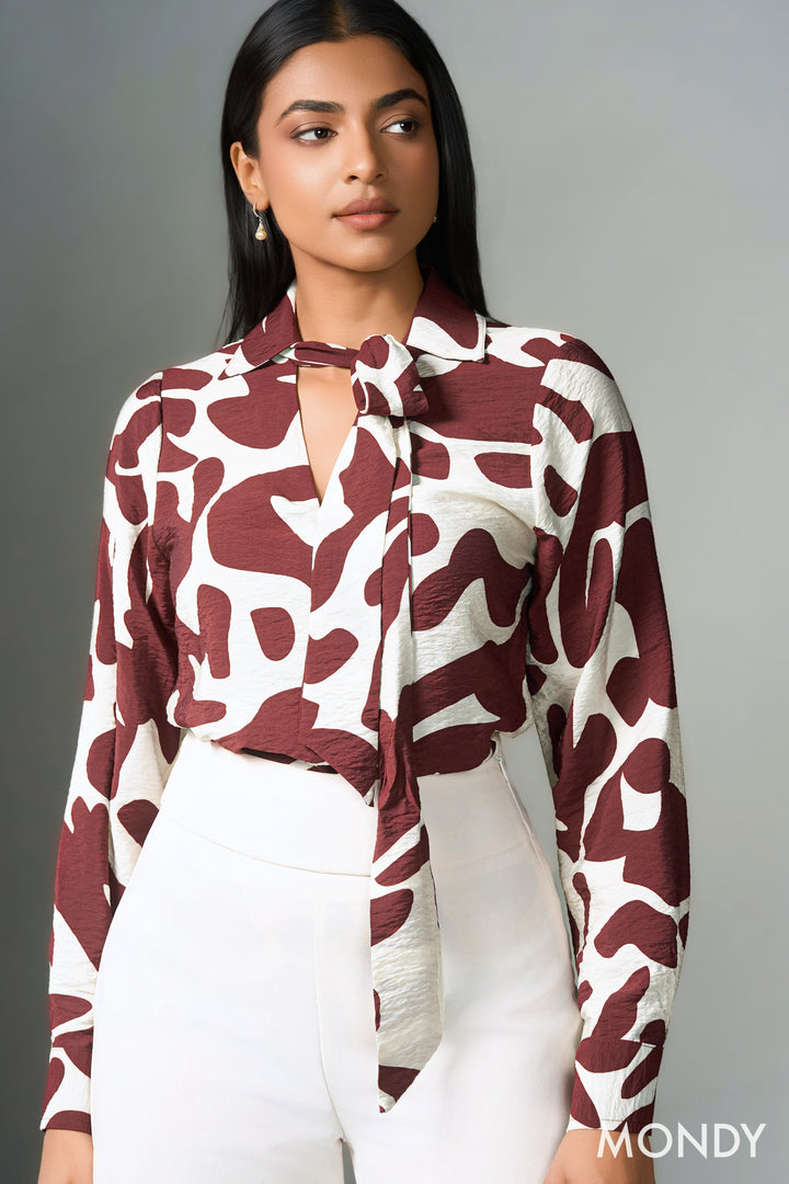 Necktie Detail Top
