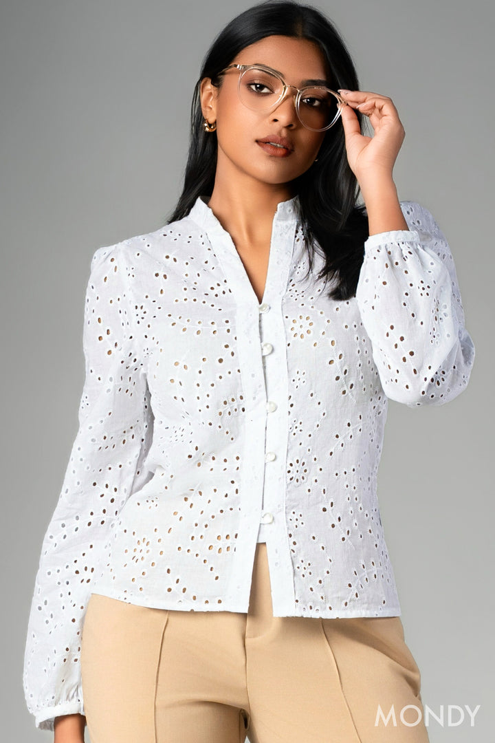 Long Sleeve Cutlone Top