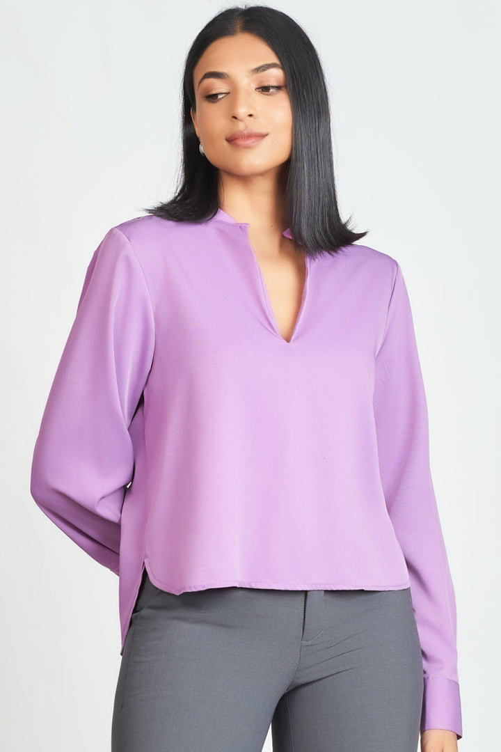 V Neck Cropped Top