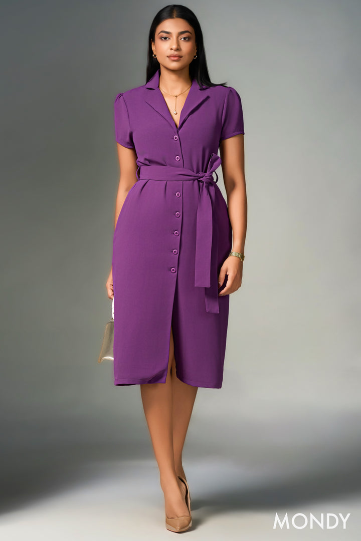 Belted Shirt Dress