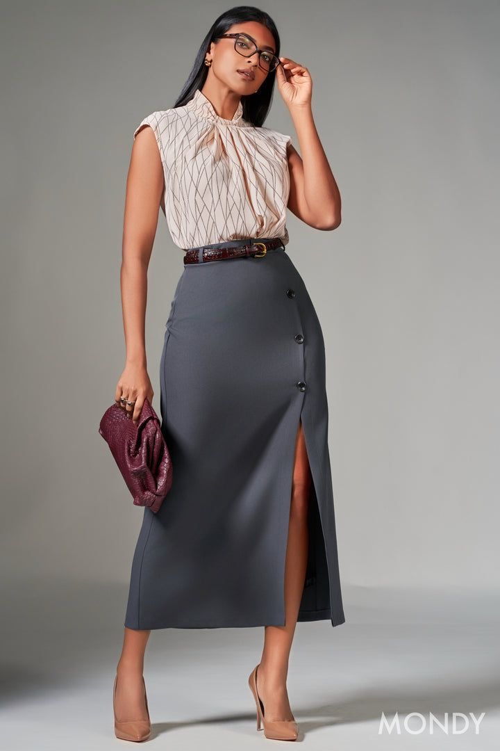 Button Up Skirt