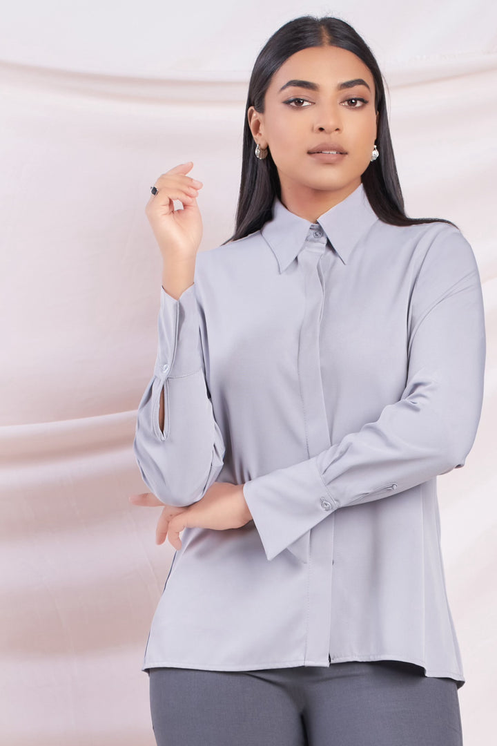 Grey Long Sleeve Shirt