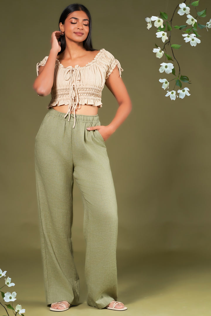 Relaxed Fit Drawstring Pant