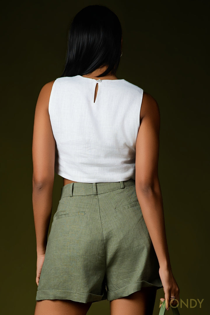 Pleated Shorts