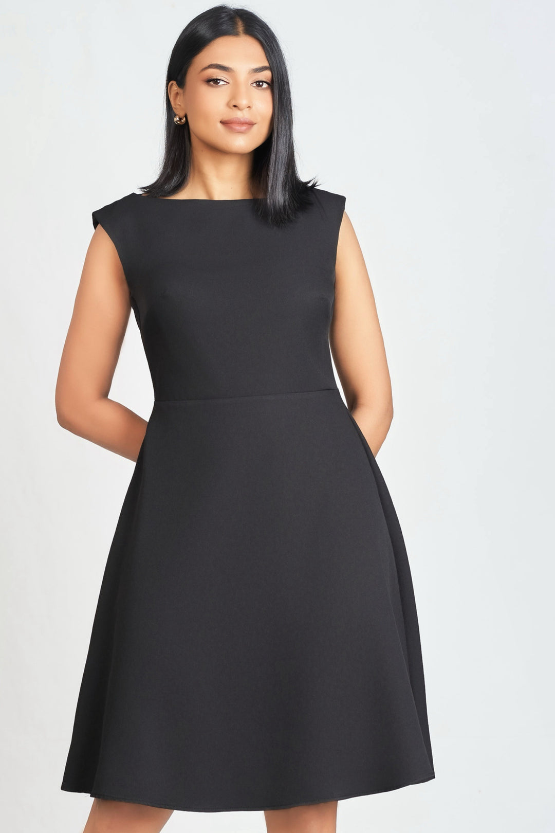 Boat Neck Skater Dress