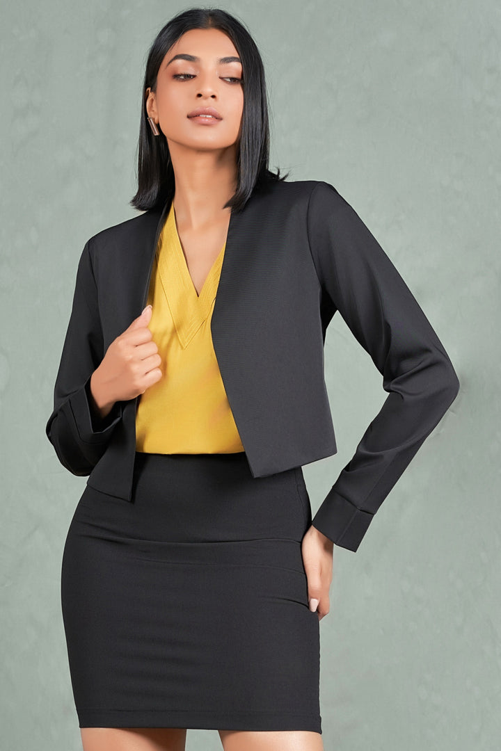 Black Cropped Bolero