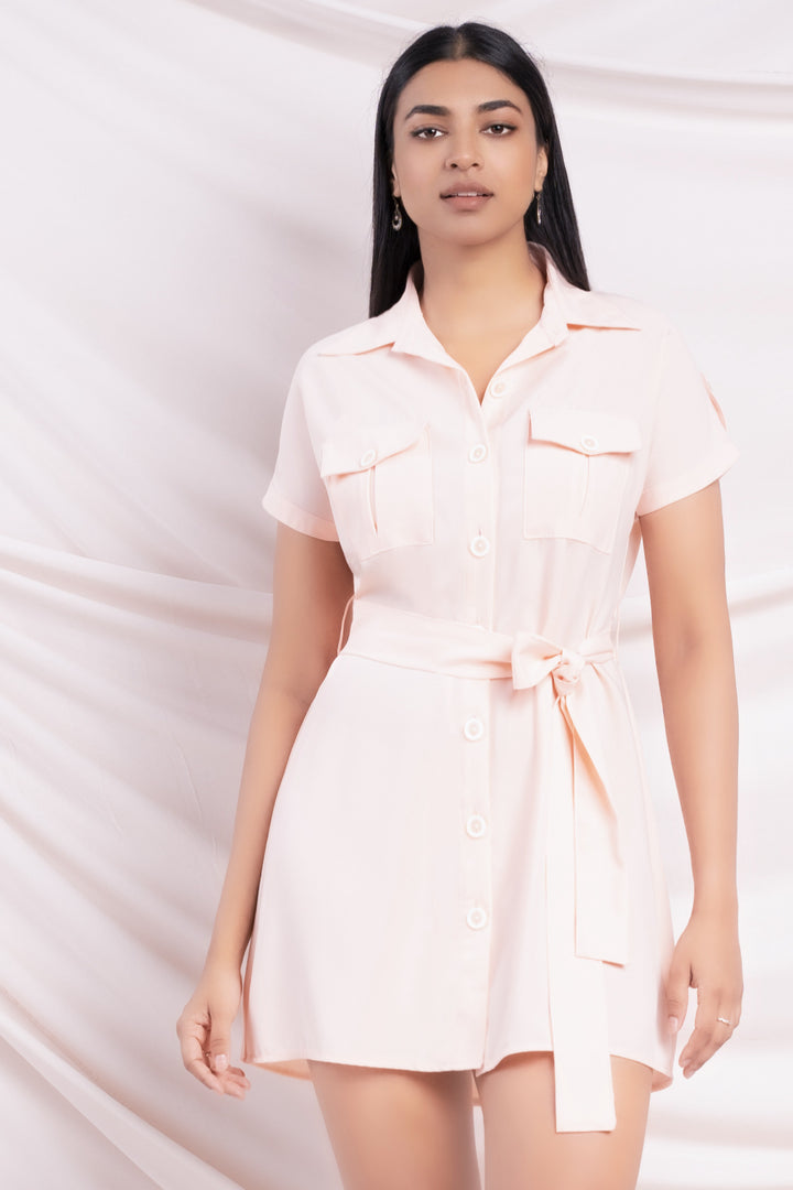 Peach Mini Dress