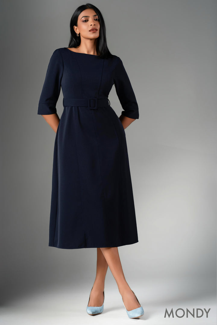 Belted Midi Dress