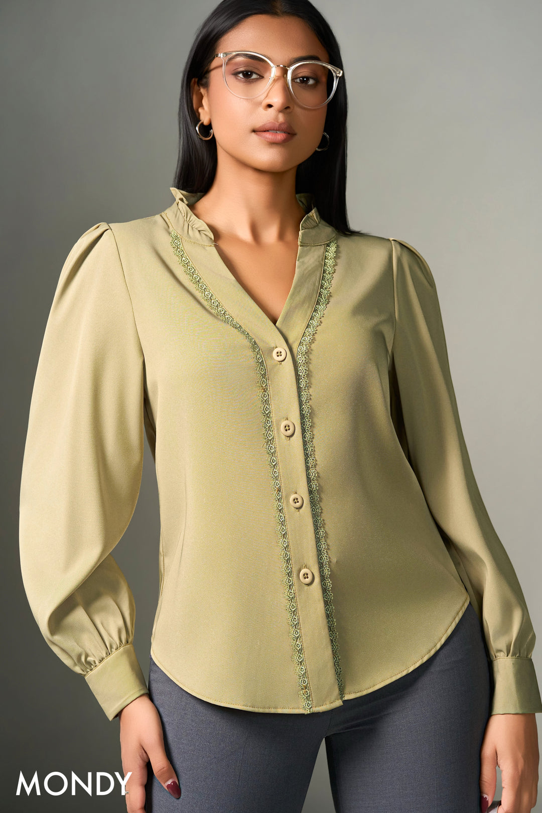 Frill Neck Top