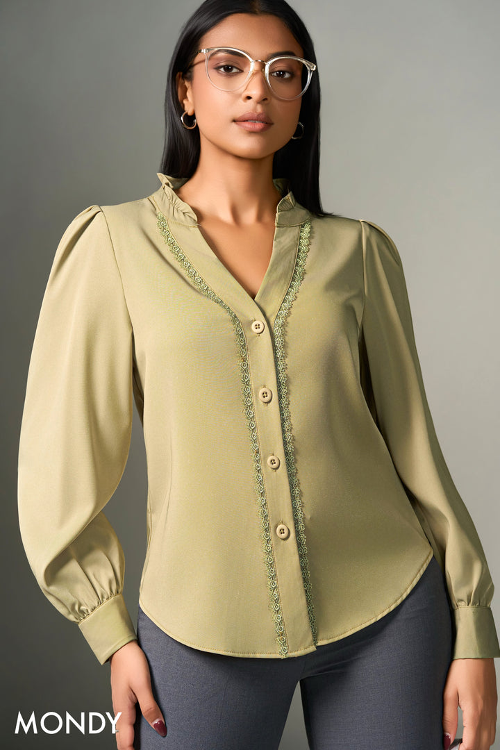Frill Neck Top
