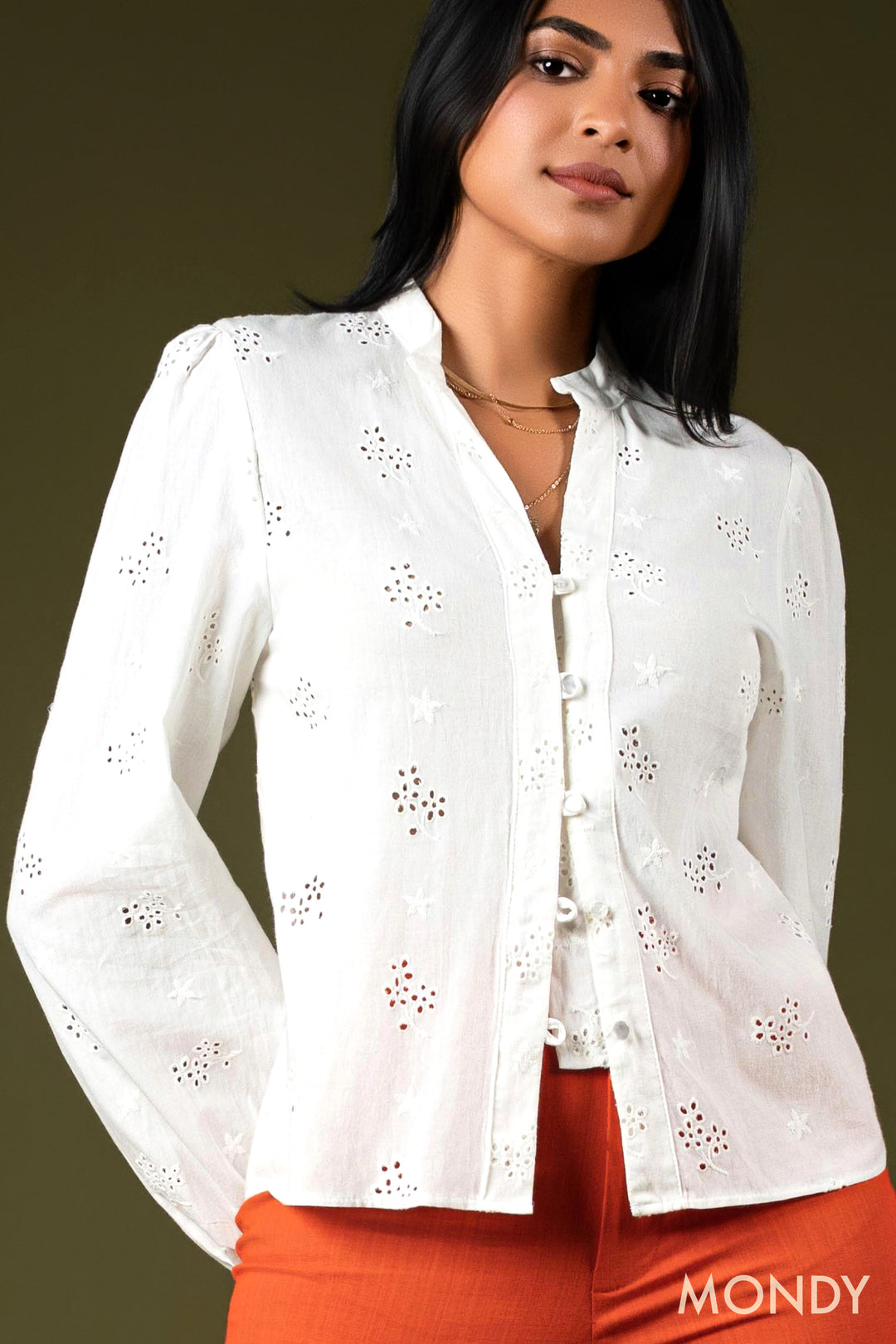 Cutlone Button Up Top