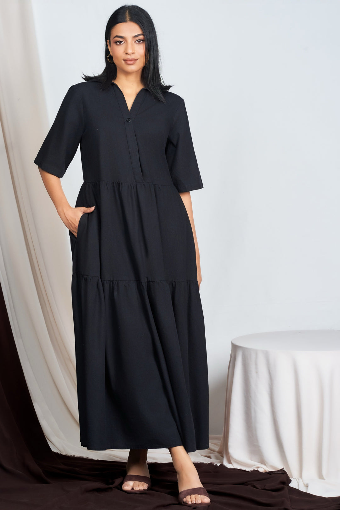 Black Shirt Dress