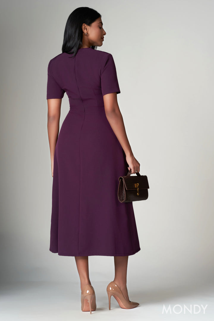 Double Buttoned Midi Dress