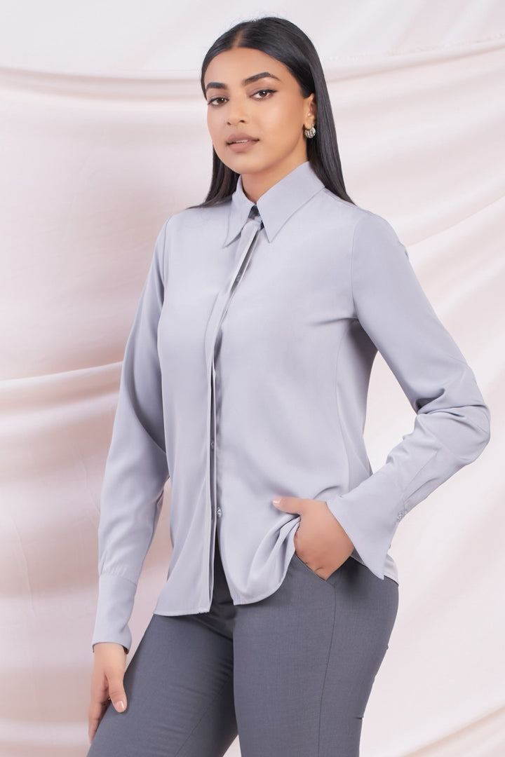 Grey Long Sleeve Shirt