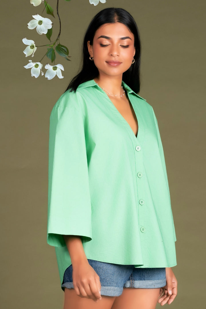 Green Oversized Shirt