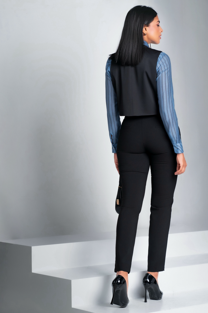 Regular Waist Straight Cut Pant