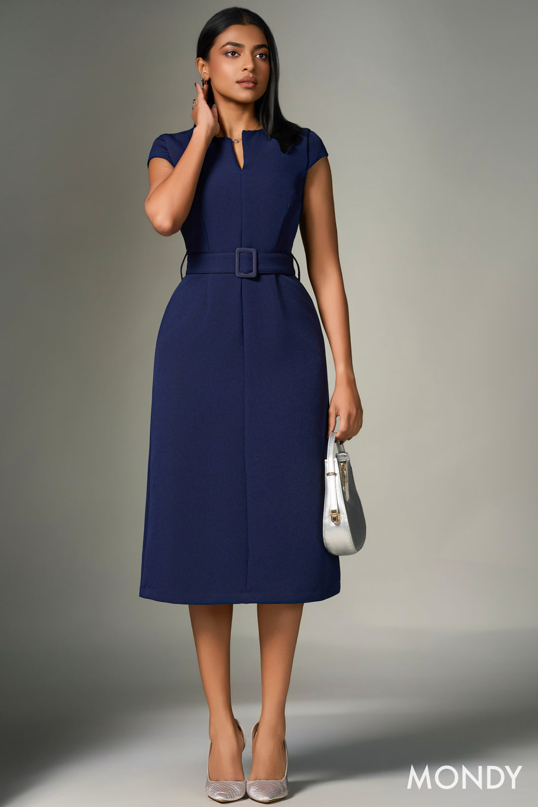 Belted Midi Dress
